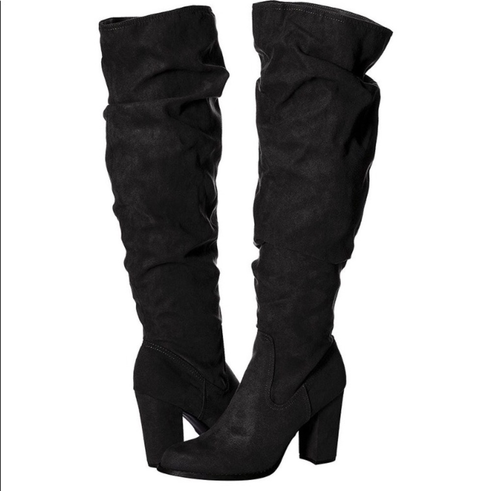 Madden Girl Cinder Over the Knee Almond Toe Boot